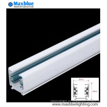 Blanco / Negro / Plata Color Barra de aluminio de la barra de ferrocarril para la luz de la pista del LED